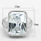 Silver Wedding Rings LOS678 Silver 925 Sterling Silver Ring with CZ