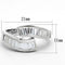 Silver Wedding Rings LOS705 Silver 925 Sterling Silver Ring with CZ