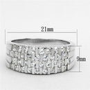 Silver Wedding Rings LOS707 Silver 925 Sterling Silver Ring with CZ