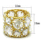 Gold Plated Rings LOS765 Gold 925 Sterling Silver Ring with AAA Grade CZ