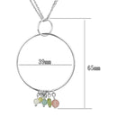 Silver Chain Necklace LOS796 Silver 925 Sterling Silver Necklace with Synthetic