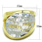 Gold Plated Rings LOS820 Gold 925 Sterling Silver Ring with AAA Grade CZ