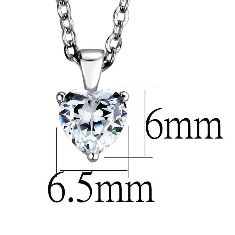 Silver Pendant Necklace LOS887 Rhodium 925 Sterling Silver Chain Pendant