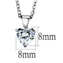 Silver Pendant Necklace LOS888 Rhodium 925 Sterling Silver Chain Pendant