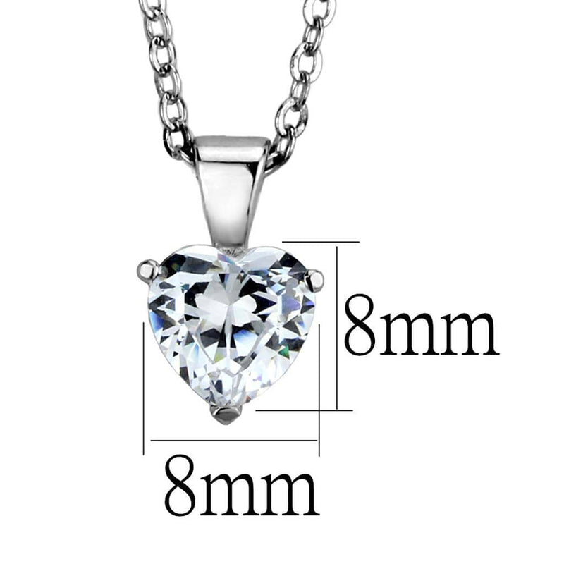 Silver Pendant Necklace LOS888 Rhodium 925 Sterling Silver Chain Pendant