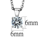 Silver Pendant Necklace LOS890 Rhodium 925 Sterling Silver Chain Pendant