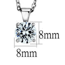 Silver Pendant Necklace LOS891 Rhodium 925 Sterling Silver Chain Pendant