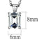 Silver Pendant Necklace LOS897 Rhodium 925 Sterling Silver Chain Pendant