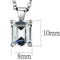 Silver Pendant LOS898 Rhodium 925 Sterling Silver Chain Pendant with CZ