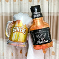 Large Helium Foil Balloon Whisky Beer Balloon Wedding Birthday Party Decorations Adult Kids Baby Ballons Event Party Air Globos