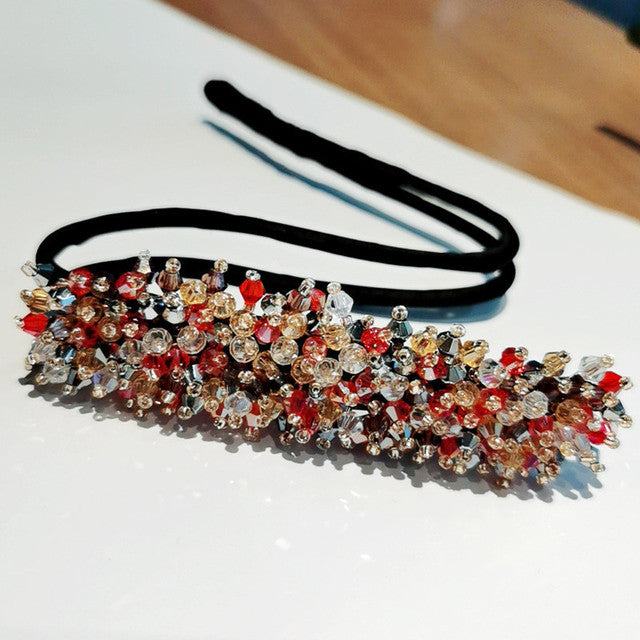 MISANANRYNE Flower Wedding Bridal Rhinestone Head Artifact  Flower Hair Bud Tied Half Ball Pins Clips Women Hair Accessory