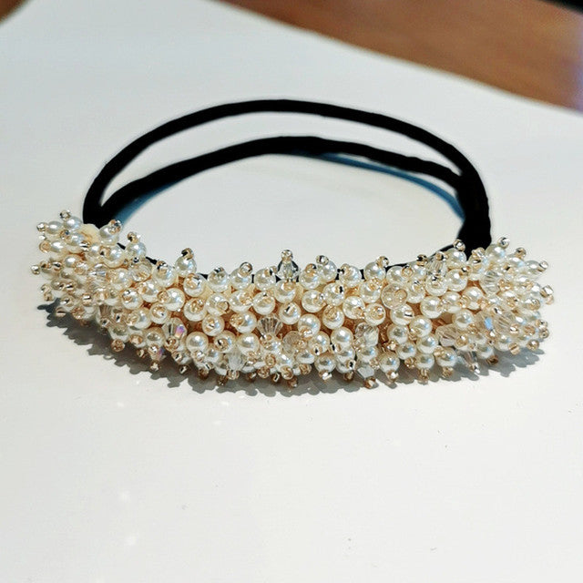 MISANANRYNE Flower Wedding Bridal Rhinestone Head Artifact  Flower Hair Bud Tied Half Ball Pins Clips Women Hair Accessory