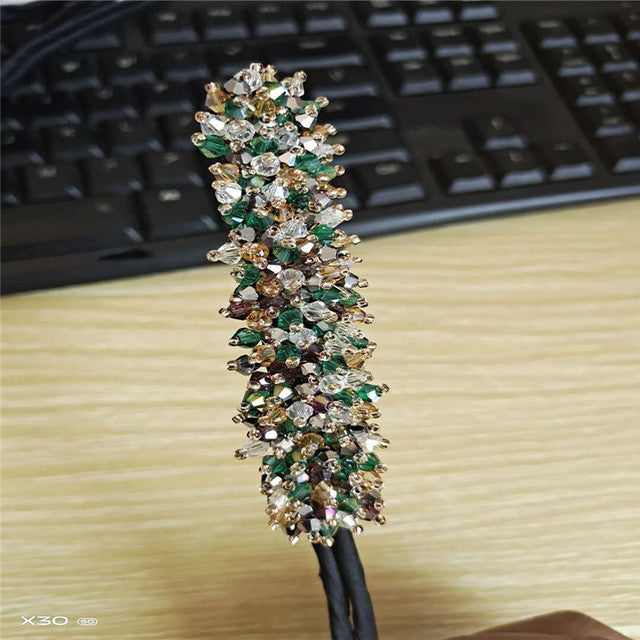MISANANRYNE Flower Wedding Bridal Rhinestone Head Artifact  Flower Hair Bud Tied Half Ball Pins Clips Women Hair Accessory