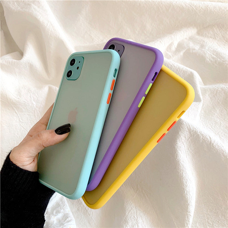 Solid Colors Silicone Shock Proof Phone Case For iPhone 11 Pro Max XR XS Max 6S 8 7 Plus