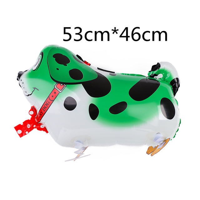Mixed Walking Helium Balloon Cute Cat Dog Pet Dinosaur  Birthday Party Baby Shower Decoration  Children Toy