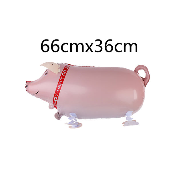 Mixed Walking Helium Balloon Cute Cat Dog Pet Dinosaur  Birthday Party Baby Shower Decoration  Children Toy