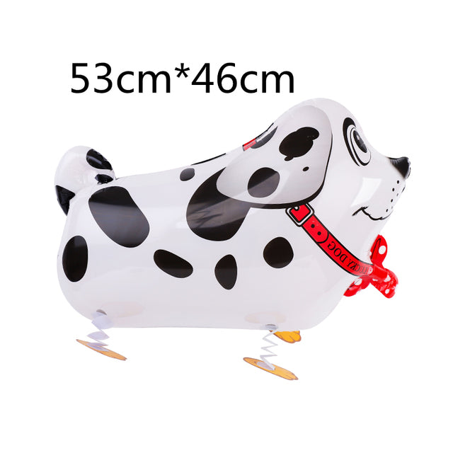 Mixed Walking Helium Balloon Cute Cat Dog Pet Dinosaur  Birthday Party Baby Shower Decoration  Children Toy
