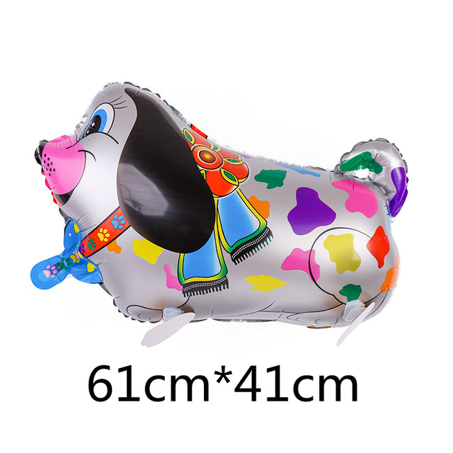 Mixed Walking Helium Balloon Cute Cat Dog Pet Dinosaur  Birthday Party Baby Shower Decoration  Children Toy