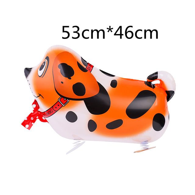 Mixed Walking Helium Balloon Cute Cat Dog Pet Dinosaur  Birthday Party Baby Shower Decoration  Children Toy