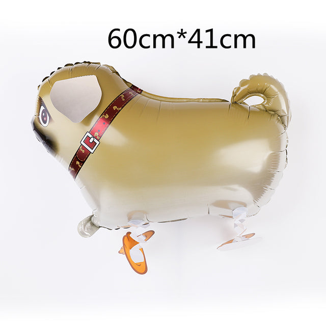 Mixed Walking Helium Balloon Cute Cat Dog Pet Dinosaur  Birthday Party Baby Shower Decoration  Children Toy
