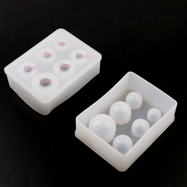 New Crystal Drop Gel Sphere Silicone Mold Star Ball Mold 25 20 15mm multi-size Ball Mold