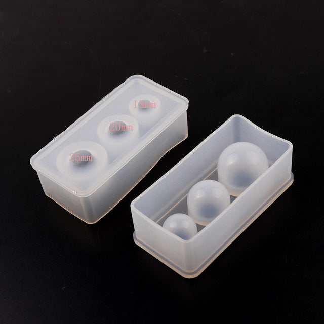 New Crystal Drop Gel Sphere Silicone Mold Star Ball Mold 25 20 15mm multi-size Ball Mold