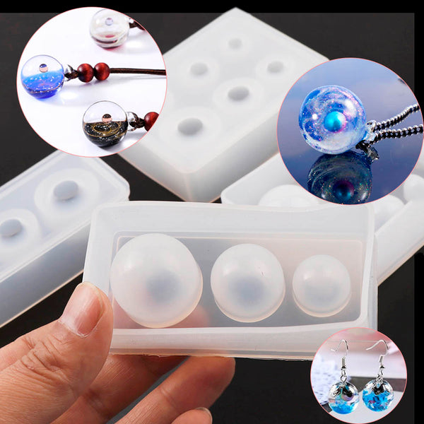 New Crystal Drop Gel Sphere Silicone Mold Star Ball Mold 25 20 15mm multi-size Ball Mold