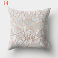 Nordic Style Geometric Printed Cushion Cover Polyester Throw Pillow Cases for Sofa Car Black Home Decorative Pillowcase 45*45cm