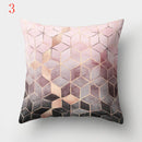 Nordic Style Geometric Printed Cushion Cover Polyester Throw Pillow Cases for Sofa Car Black Home Decorative Pillowcase 45*45cm