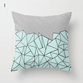 Nordic Style Geometric Printed Cushion Cover Polyester Throw Pillow Cases for Sofa Car Black Home Decorative Pillowcase 45*45cm