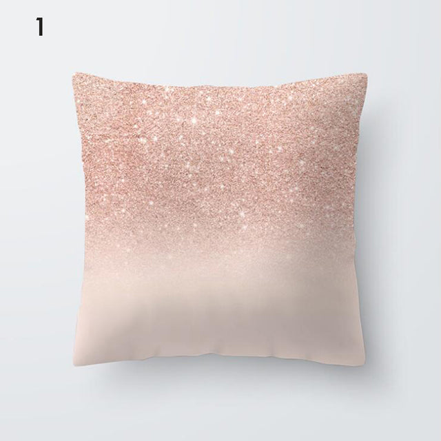 Nordic Style Geometric Printed Cushion Cover Polyester Throw Pillow Cases for Sofa Car Black Home Decorative Pillowcase 45*45cm