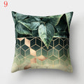 Nordic Style Geometric Printed Cushion Cover Polyester Throw Pillow Cases for Sofa Car Black Home Decorative Pillowcase 45*45cm