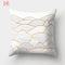 Nordic Style Geometric Printed Cushion Cover Polyester Throw Pillow Cases for Sofa Car Black Home Decorative Pillowcase 45*45cm