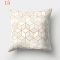 Nordic Style Geometric Printed Cushion Cover Polyester Throw Pillow Cases for Sofa Car Black Home Decorative Pillowcase 45*45cm