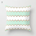 Nordic Style Geometric Printed Cushion Cover Polyester Throw Pillow Cases for Sofa Car Black Home Decorative Pillowcase 45*45cm