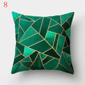 Nordic Style Geometric Printed Cushion Cover Polyester Throw Pillow Cases for Sofa Car Black Home Decorative Pillowcase 45*45cm
