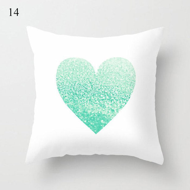 Nordic Style Geometric Printed Cushion Cover Polyester Throw Pillow Cases for Sofa Car Black Home Decorative Pillowcase 45*45cm