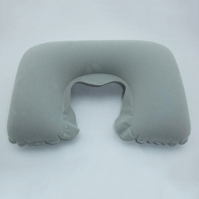 Portable Inflatable U Shape Neck Comfortable Pillow Office Air Cushion Airplane Driving Nap Support Head Rest Travel Pillow