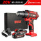 WOSAI New 20V Cordless Drill Electric Screwdriver Mini Wireless Power Driver DC Lithium-Ion Battery 3/8-Inch 2 Speed Power Tools
