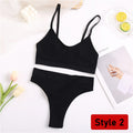 2PCS/Set Women Seamless Bra Panties Set Sexy Stretch Sport Bra Thong Briefs Style Panty Bralette Crop Top Intimates Lingerie Set