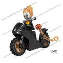 LG1002 Disney Building Blocks Luminous With Motorcycle Plastic mini action toy Figures Children Toys birthday gifts