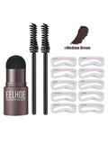 2022 One Step Shaping Kit Stamp Set Professional Brow Makeup Stick Hairline Contour Waterproof Stencil Eyebrow Stanp Template
