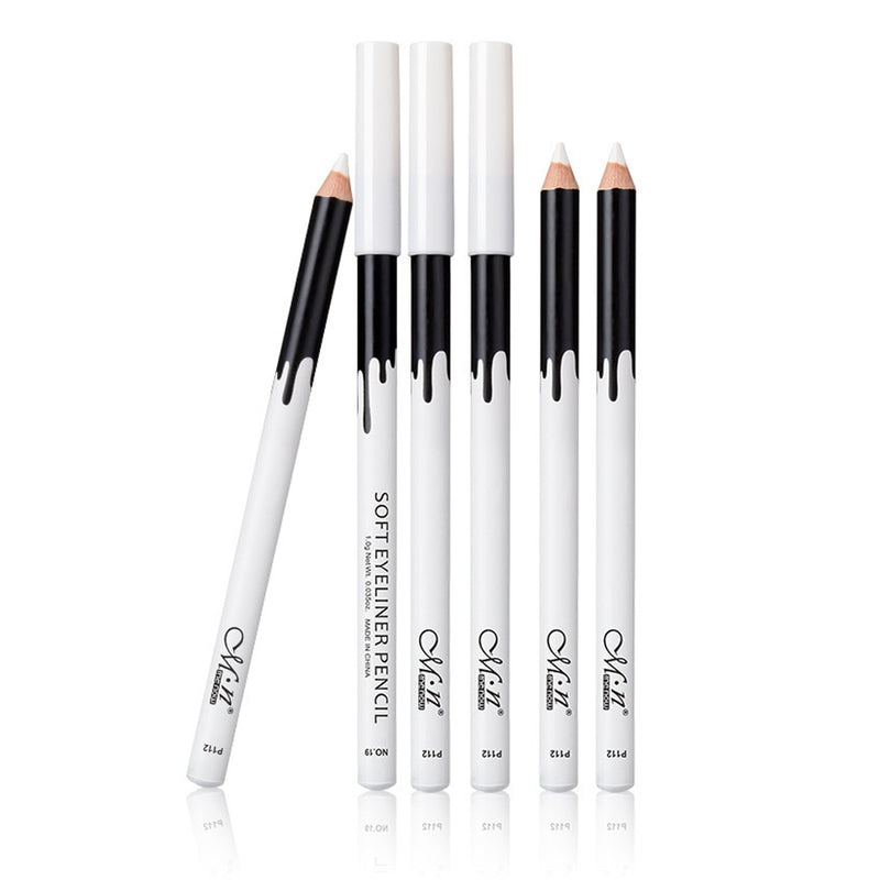 1-10 Pcs Eyeliner Pencil Makeup Women Long Lasting Waterproof Pigment Eye Liner White Eyeliner Pen Cosmetics