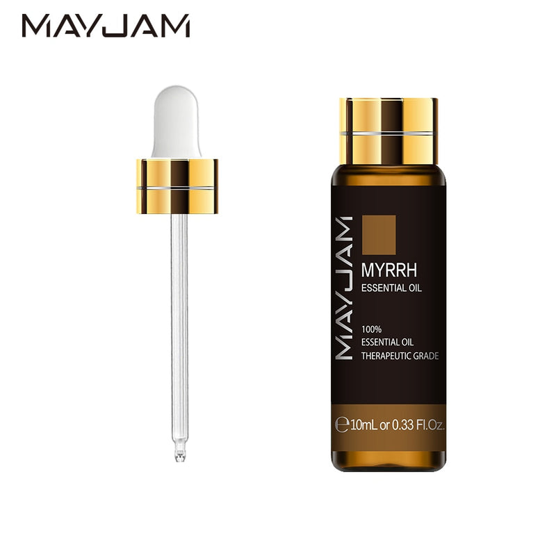 MAYJAM 10ML Aromatic Diffuser Essential Oil Lavender Vanilla Myrrh Fragrance Oil For Soaps Candle Making Massage Humidifiers