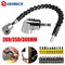 105 Degree Right Angle Drill Attachment and Flexible Angle Extension Bit Kit for Drill or Screwdriver 1/4" Socket Adapter Tools