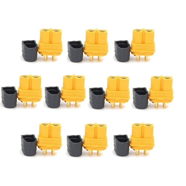 10 x Amass XT60+ XT60H XT30U XT90H Plug Connector With Sheath Housing 5 Male 5 Female (5 Pair )
