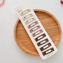10pcs Snap Hair Clips for Girls Clip Pins BB Hairpins Color Metal Barrettes for Baby Children Women Girls Styling Accessories