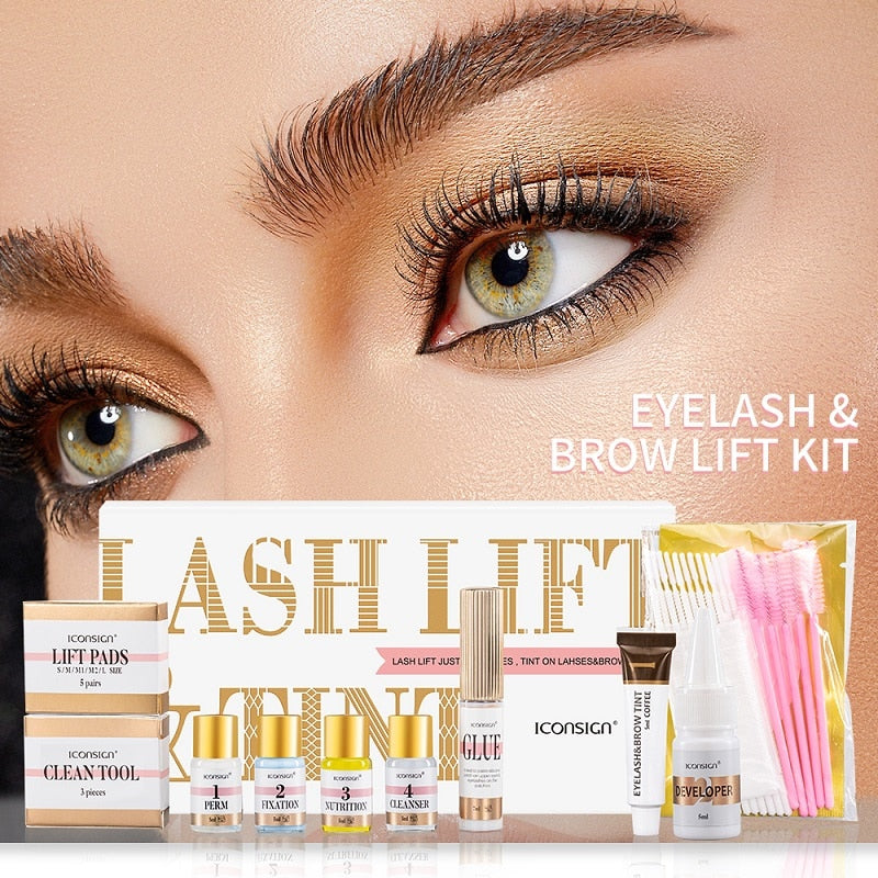 ICONSIGN Lash Lift EyeLash Eyebrow Dye Tint Kit Lashes Perm Set Make Lashes Charming Eyelash Styling Eyebrow Eye Makeup Tools