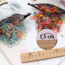 1000PCS Disposable Rubber Band Hairband For Children  Ponytail Hairs Ties Colourful Elastic Hair Bands Baby Hair Accessories