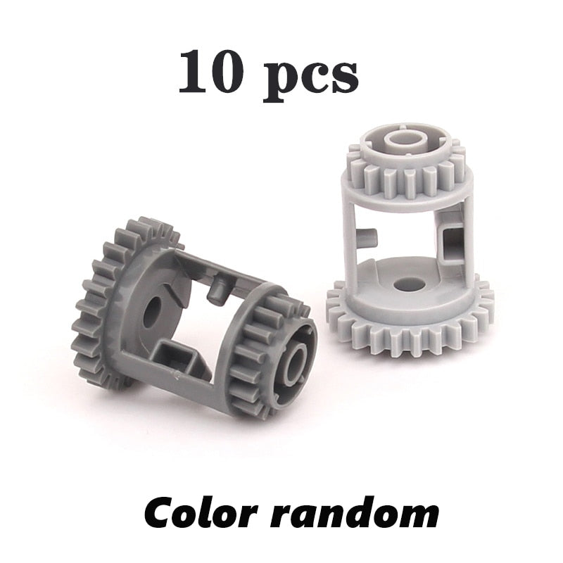 MOC Gear Series Gear Rotating Platform Gear Rack and Gear Differential  High-tech Parts Small Particles Building Blocks Toys